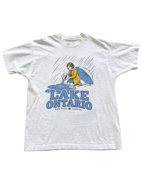 Gildan Lake Ontario Graphic Tee - White